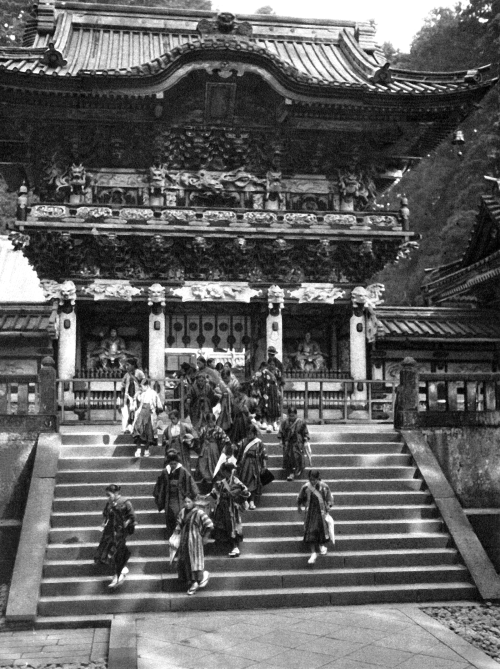 Nikkō in Tochigi prefecture, Japan - View of the main portal of Nikkō Tōshō-gū, which is a Shintō-Sh