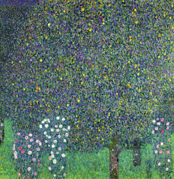 intheshadowplay:  Gustav Klimt, Roses Under