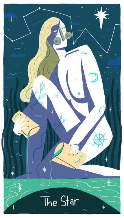 ‘The Star’Working on another series of illustrations under the tarot card project, just under a new 