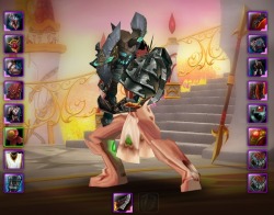 bedazzledin:  lobstmourne:  There’s an armory glitch happening right now – all you gotta do is log into the game and then immediately log out and SUDDENLY SHENANIGANS  SIG PUT YOUR PANTS BACK ON