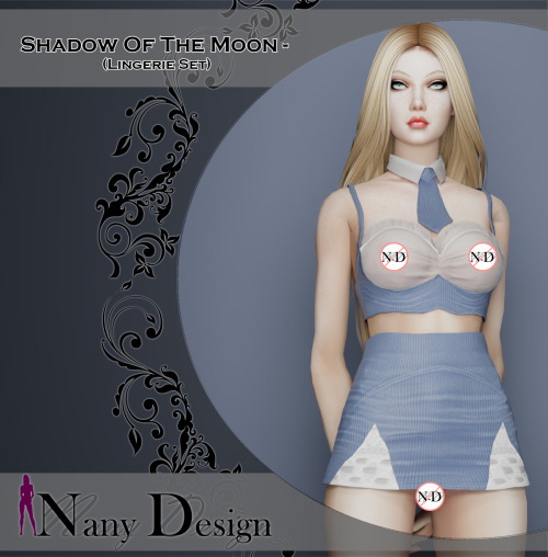  Shadow Of The Moon (Lingerie Set)Base Game CompatibleARMS/HANDS Meshes BY “MAGIC-BOT”  