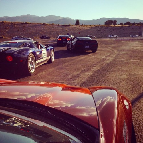 #SSCC #Parade line up of #sexy #sportscars in #Ely #NV love the sound of those #engines!