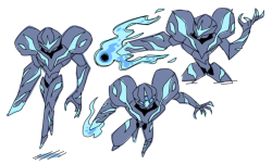 droolingdemon: felt like designing my own take on dark samus