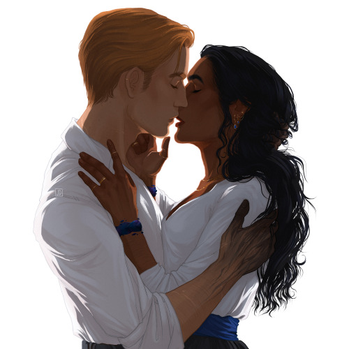 jadeddraws:“and if…if i wished for more?”zoya &amp; nikolai belong to leigh bardugo.please do not re