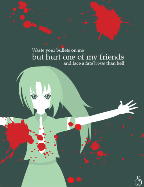 josephskoniecki: Graphic Posters for Higurashi no naku koro ni featuring some of my favorites! More 