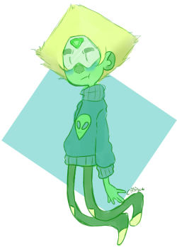 pixel-heiopei:  A Peridot doodle  