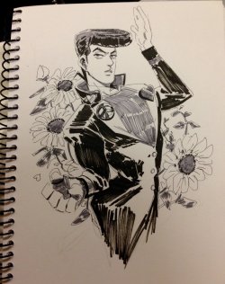 seventypercentethanol:  ink sketches. I love