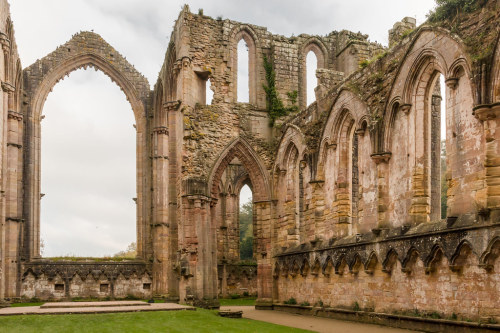 Fountains Abbey by Keith now in Wiltshire A view inside the Abbey Church at Fountains Abbey looking 