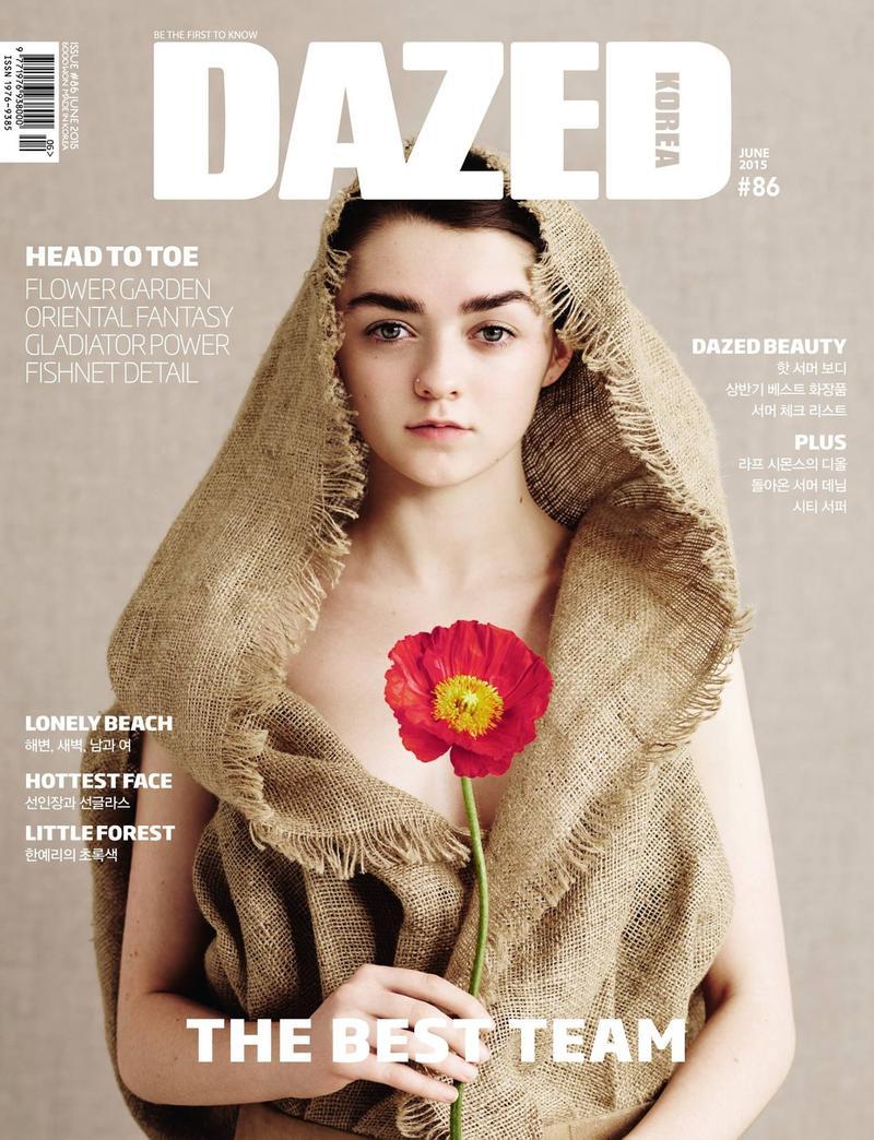 Maisie Williams photographed by Ben Toms for Dazed & Confused Korea June 2015