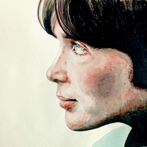 Watercolor Cillian Study