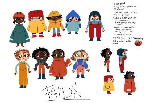 Here are all the concepts and designs I have been doing for the main character for the collaborative