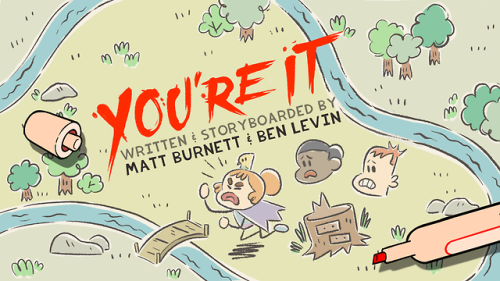 crewofthecreek: You’re It - Title Card Designed by Maaike Scherff Painted by Carolyn Ramirez