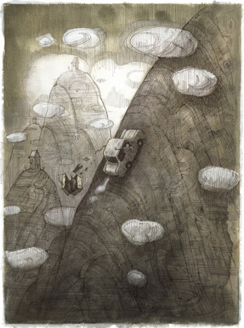Shaun Tan (Chinese-Australian, b. 1974, Perth, Australia) - Grandpa’s Story from Tales From Ou