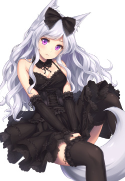 the-trollerdog:  Kitsune in black [Original]