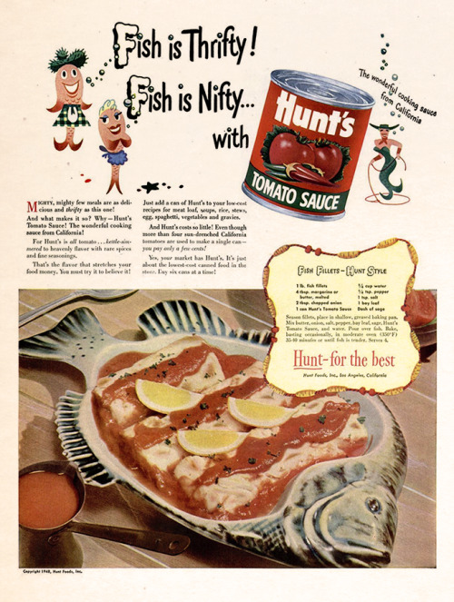 Hunt’s Tomato Sauce, 1948