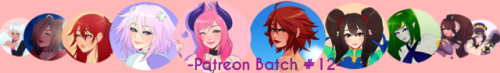 Hey guys! The patreon batch #12 is finally up in Gumroad for direct purchase!!!This batch includes:  -Alysia (OC)-Fallout 4 Summer Commission Trio (Alexandra, Caira & Alysa, OCs)-Jing Wei (Smite)-Neptune (Hyperdimension Neptunia)-Kendra (OC)-Lea (OC)-