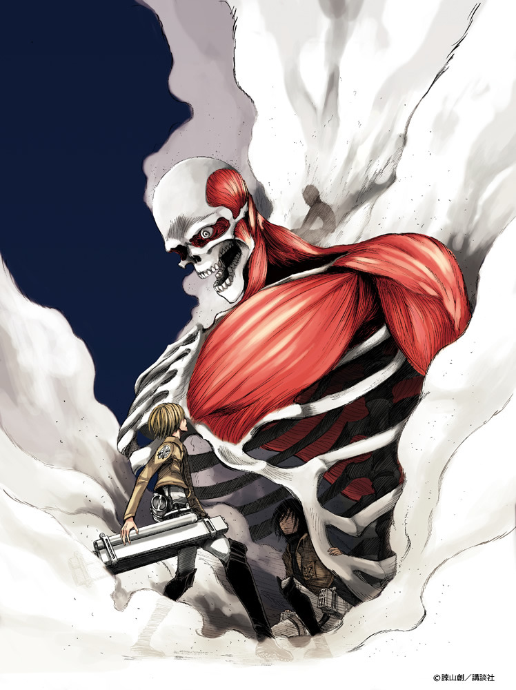 papermoon2:  Attack on Titan/Shingeki no Kyojin vols. 1-10 cover illustrations, digital