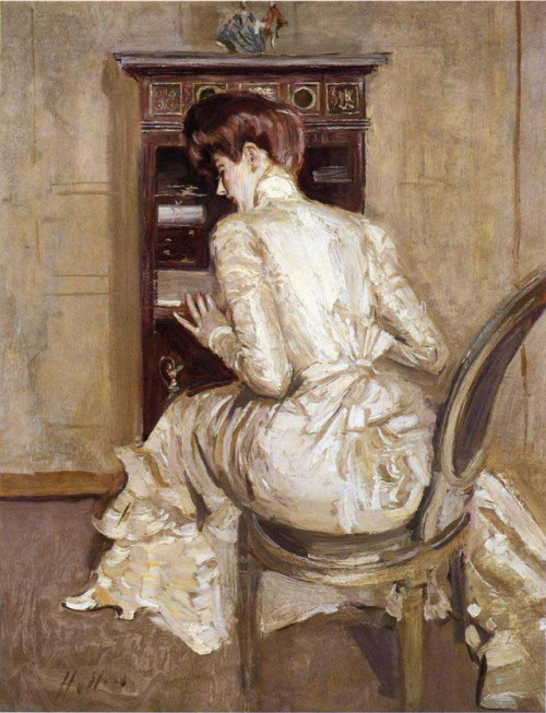 Paul César Helleu, Madame Paul Helleu Seated at Her Secretaire, 1900