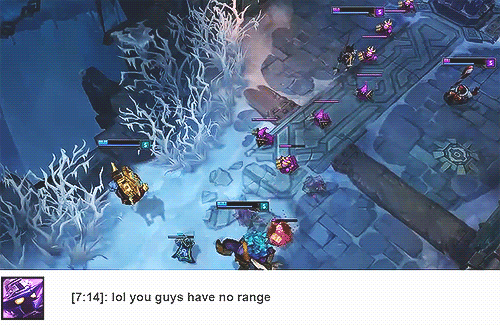 ninabutts:  devidementia:  [MINION BOMB]  Am I the only one who noticed the random Poros appearing from the explosion? And the fact that the turret was destroyed without anyone hitting it?  I cried. hahaha