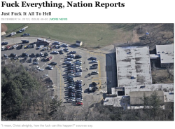 theonion:  Fuck Everything, Nation Reports: Full