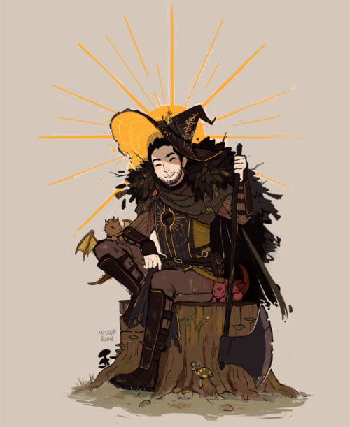 missusruin: Super belated witchsona commission for Osco.wanderlust/rpg/collector witchsun/woodsman/p