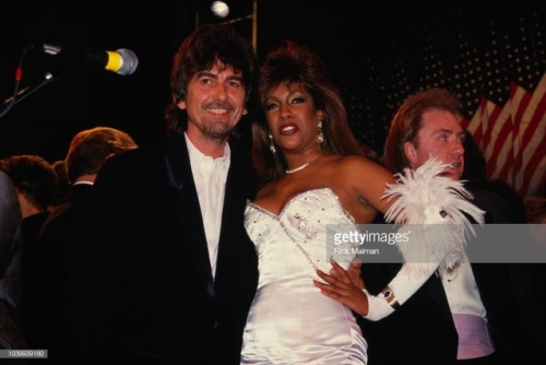 harrisonstories:George Harrison and Mary Wilson at the Rock and Roll Hall of Fame (1988)KEN SHARP: T