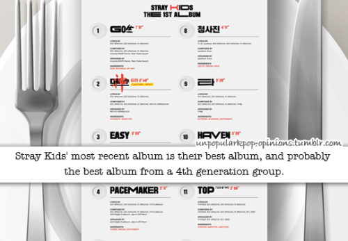 unpopularkpop-opinions:Stray kids most recent album is their best album and probably the best albums