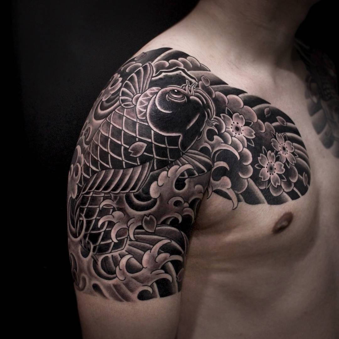 Japanese neotraditional tattoo by MalcolmFlexHollis on DeviantArt