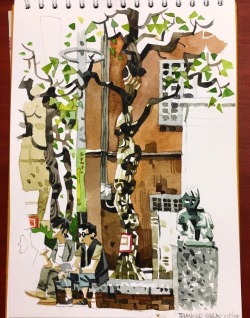 jonathan-e:Last five pages of my Japan watercolour