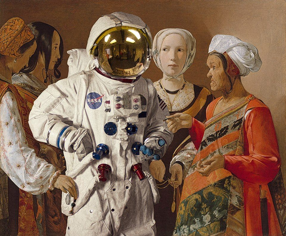 crossconnectmag:  Tom Colbie &amp; His Astronaut ArtIf there is such thing as