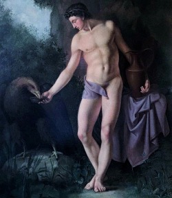   Ganymede. 19th.century. David Roche Foundation. oil/canvas.     