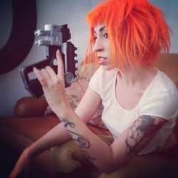 vividvivka:  #flashback for #manicmonday …. Also selling my #leeloo from #fifthelement costume on my fb — www.facebook.com/thevividvivka #cosplay #costume #suicidegirls @suicidegirls #girlswithink #girlswithtattoos #geekgirls 