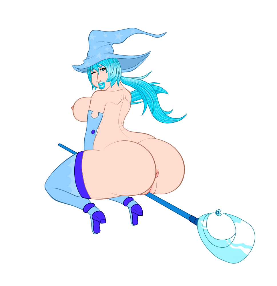 Busty Ice witch At with Tehbuttercookie @ FA Her persona, a cute and busty Ice witch
