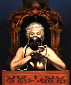 (via Saturno Butto&rsquo;  &ldquo;Ritratto di Sandra con Moretta&rdquo; Olio su tela) 