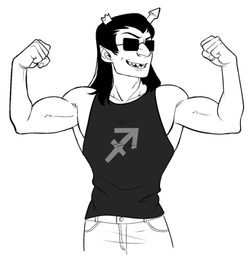 zu-art:So my friend’s reading Homestuck, and her favorite troll so far is Equius.