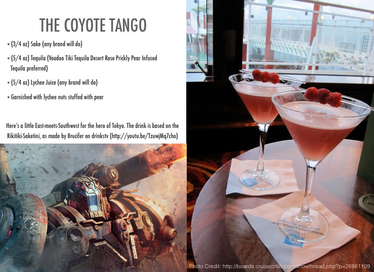 thedrunkenmoogle:  hardactofollow: The Coyote Tango (Pacific Rim cocktail) Ingredients:&frac34;