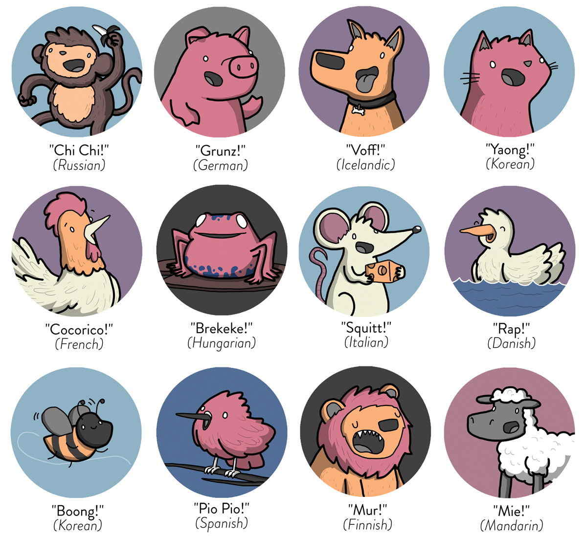 JAMES CHAPMAN DRAWS — Google does animal sounds now! But don't forget...
