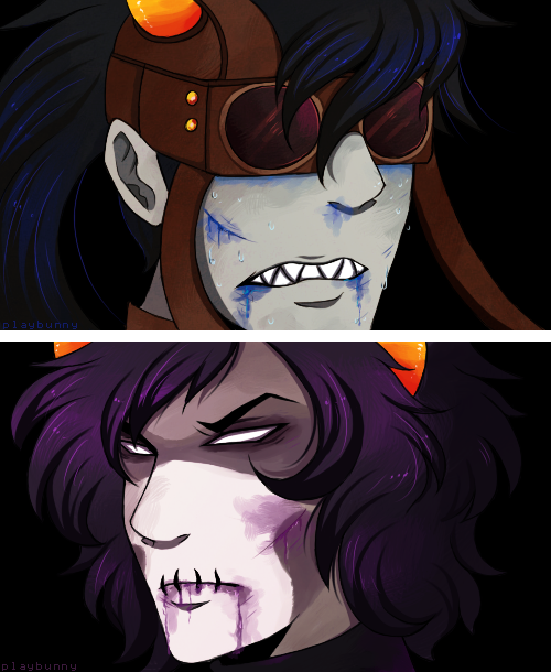 So I bare my skinAnd I count sinsAnd I close my eyesAnd I take it inI’m bleeding out, I’m bleeding out for you - - - So after I finished the first Bleedstuck troll photoset (linked below) I had to do the Dancestors as well ! As always this