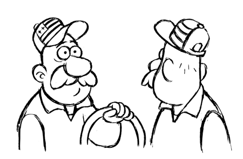 mistrel-fox:  alidanesh:  props and characters from “A Tale of Two Stans” of Gravity Falls…Toby looked sharp back in 80′s :p!  guys, the symbols on Ford’s belt… I think they bear more significance than being the code to the basement? 