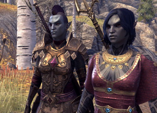 dunmer girlfriends kivris and demethys modelling this season’s cyrodiilic fashionhot trends: g