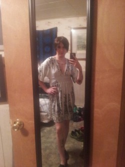 futanaridiary:  Me in a dress for the first