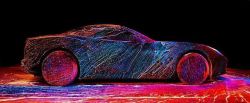 jedavu:  Ferrari California T Covered with Glowing Paints in a Unique Video Exploration of Speed    