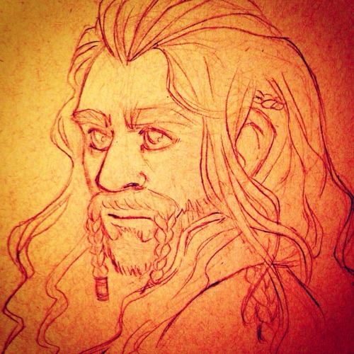 My sketches for some of last weeks Durin portraits