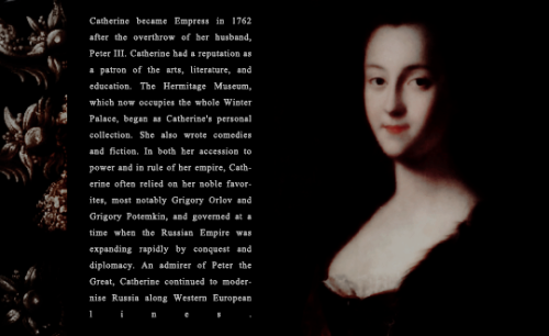historyofromanovs:LIST OF ROMANOV RULERS: #12 - Empress Catherine II of Russia (2 May 1729 - 17 Nove