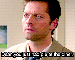 thespywhospies:  Supernatural AU 2: Human!Cas &amp; Angel!Dean&ldquo;Are