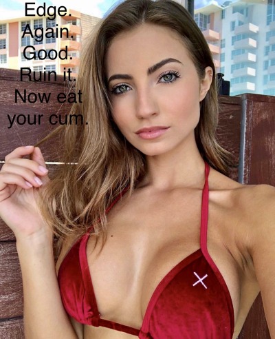 sub-secrets:Edge. Again. Good. Ruin it. Now eat your cum.
