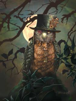 steampunktendencies:Steampunk’d Owl shared by Terra Lewis on Steampunk Tendenciesartist : Terra Lewis