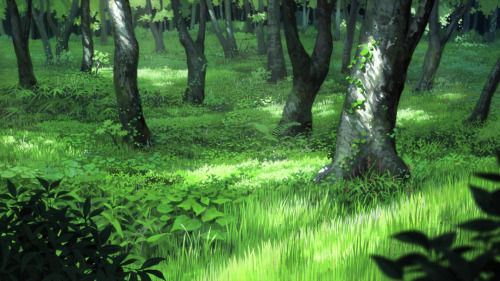 anime-backgrounds: The Wolf Children Ame and Yuki. Directed by Mamoru Hosoda. Created by Studio Chiz