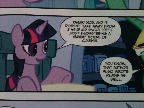 dragondicks:  I don’t know what I was expecting from the My Little Pony comics,