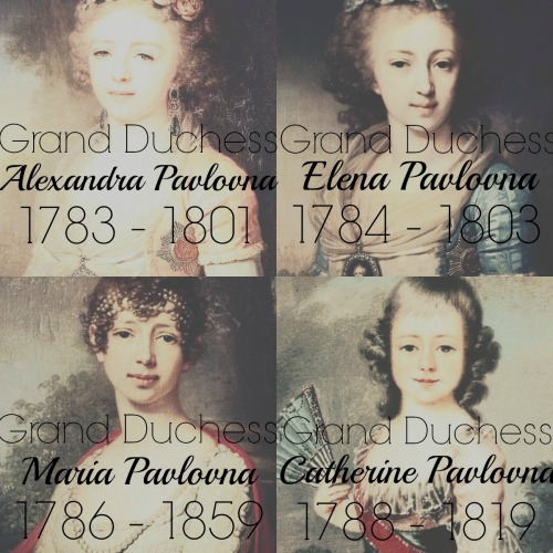 delicateflowers14:♔ The Daughters Of Paul I Of Russia ♔